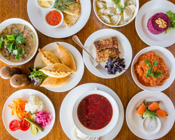 Nevsky's menu is predominately gluten-free and suitable for coeliacs.